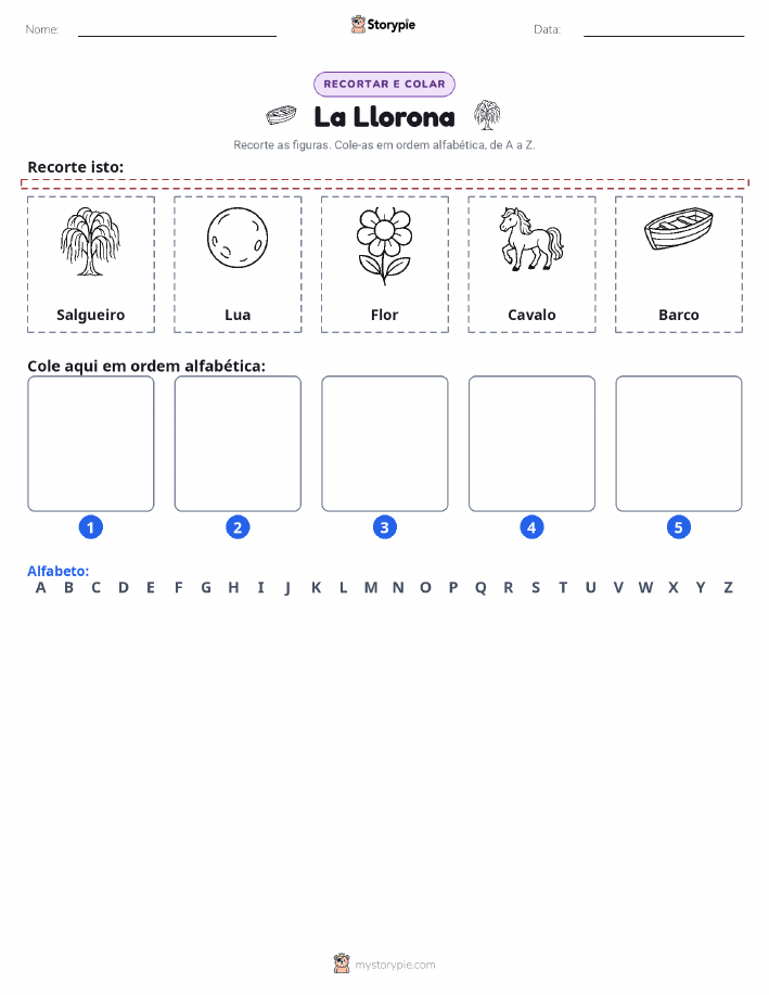 Recortar & Colar Alfabeto