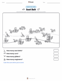 Seat Belt printable worksheet preview