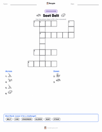Seat Belt printable worksheet preview