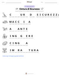 Anteprima della scheda stampabile di Cintura di sicurezza