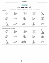 Seat Belt printable worksheet preview