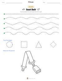 Seat Belt printable worksheet preview