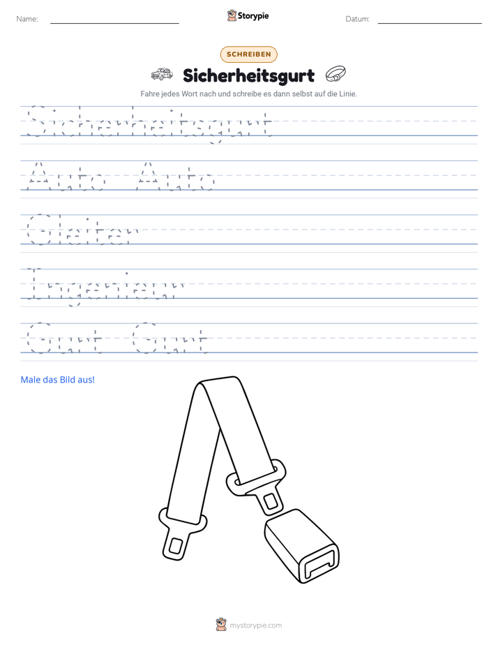 Schreibübung