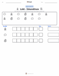 Loki - İskandinav yazdırılabilir çalışma sayfası önizlemesi