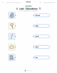 Loki - İskandinav çocuklar için yazdırılabilir çalışma sayfası