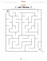 Anteprima della scheda stampabile di Loki - Norreno