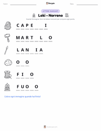Anteprima della scheda stampabile di Loki - Norreno