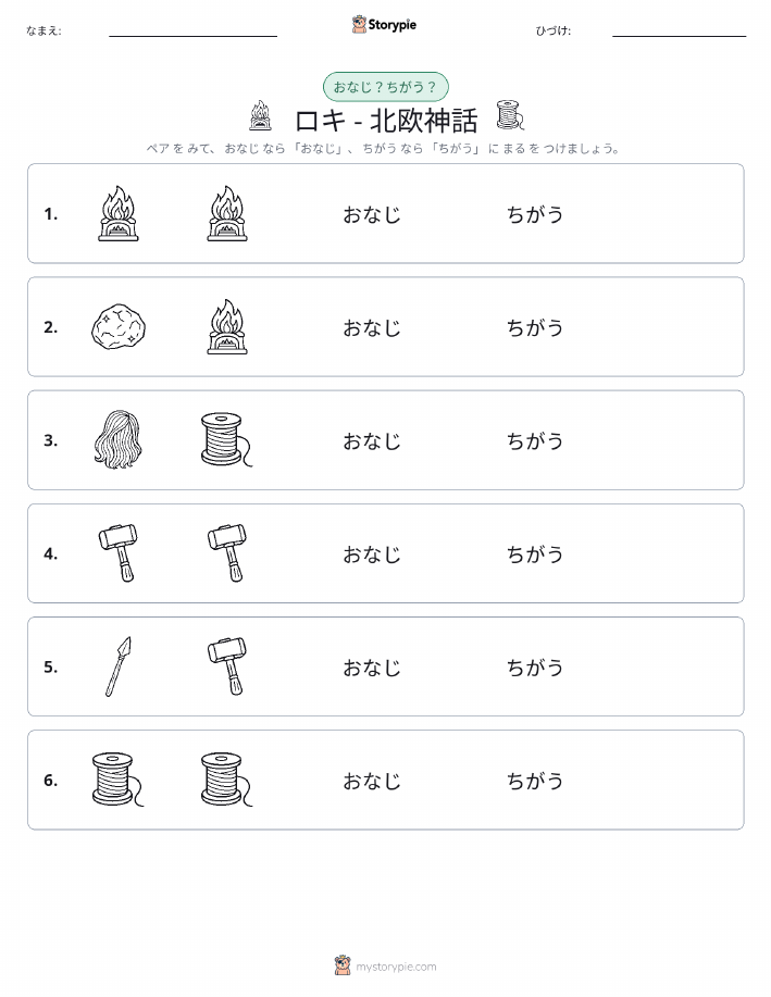 同じか違うか