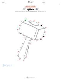 Mjölnir afdrukbare werkblad voorbeeld