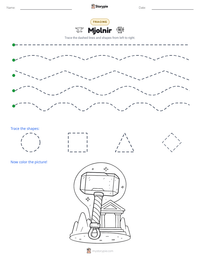 Mjolnir printable worksheet preview