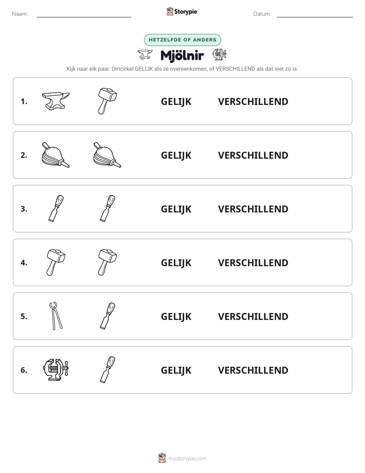Zelfde of Verschillend