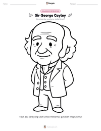 Prabaca lembar kerja cetak Sir George Cayley