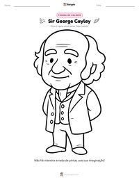 Prévia da folha de atividades imprimível Sir George Cayley