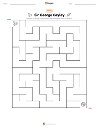 Sir George Cayley printable worksheet preview