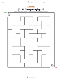 Aperçu de la feuille de travail imprimable Sir George Cayley