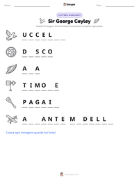Anteprima della scheda stampabile di Sir George Cayley