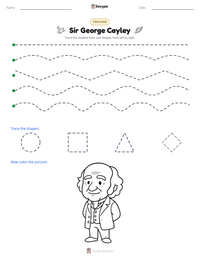 Sir George Cayley printable worksheet preview