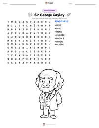 Sir George Cayley printable worksheet preview