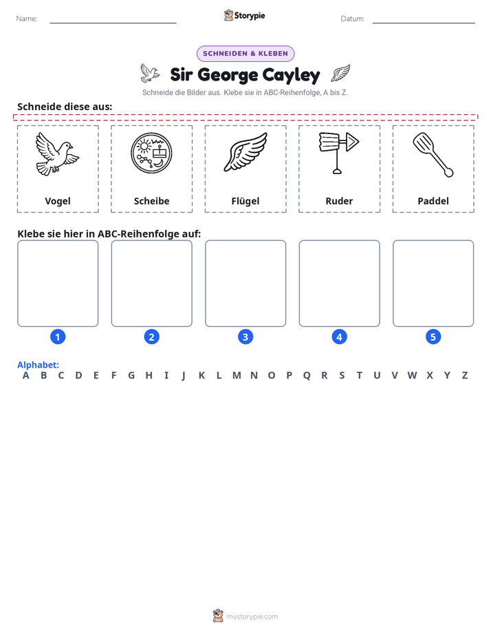 Schneiden & Einfügen Alphabet