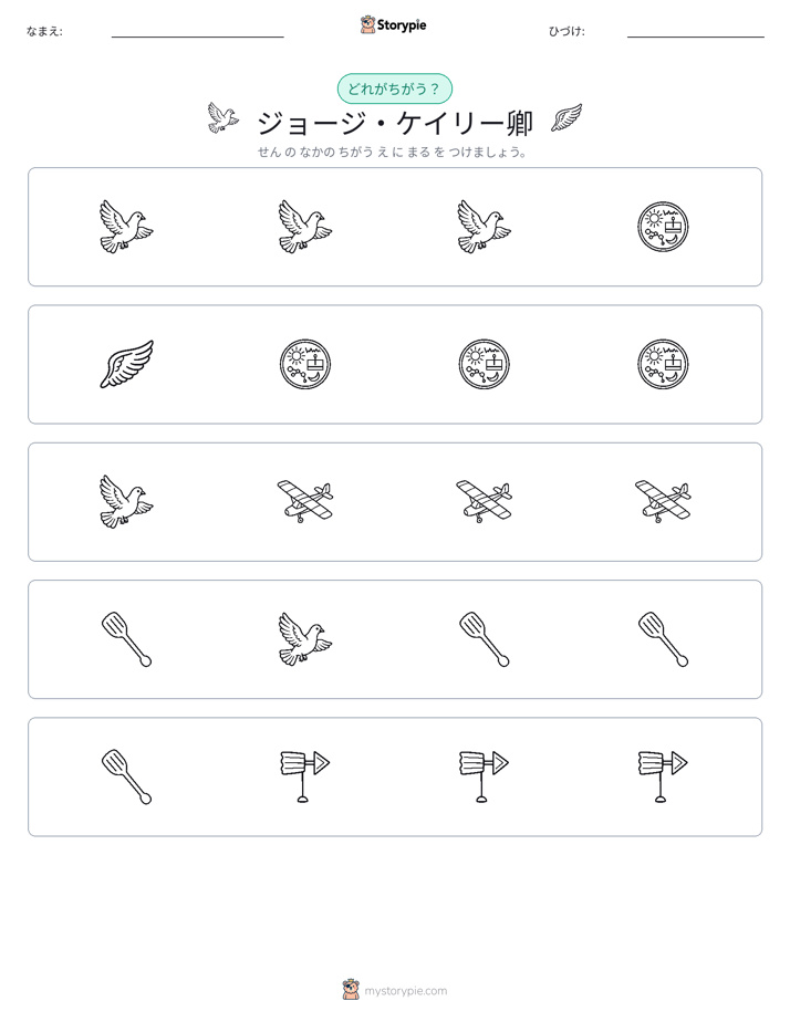 異なるものを見つけよう