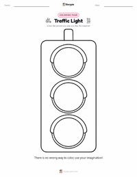 Traffic Light printable worksheet preview