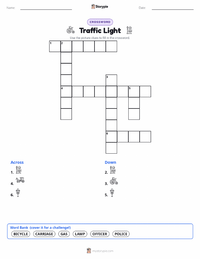 Traffic Light printable worksheet preview