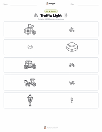 Traffic Light printable worksheet preview