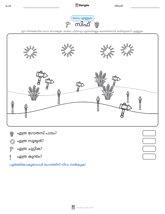 എണ്ണുന്ന ദൃശ്യങ്ങൾ