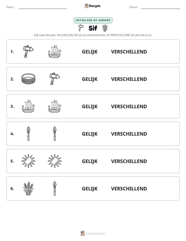 Zelfde of Verschillend