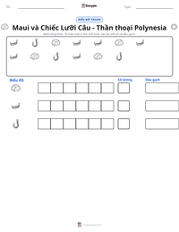 Xem trước tài liệu in sẵn Maui và Chiếc Lưỡi Câu - Thần thoại Polynesia