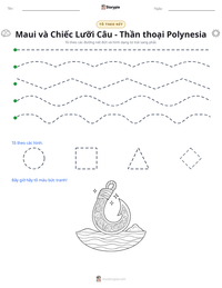 Xem trước tài liệu in sẵn Maui và Chiếc Lưỡi Câu - Thần thoại Polynesia