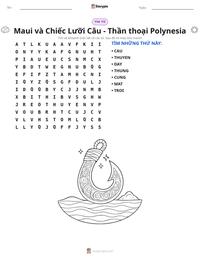 Xem trước tài liệu in sẵn Maui và Chiếc Lưỡi Câu - Thần thoại Polynesia
