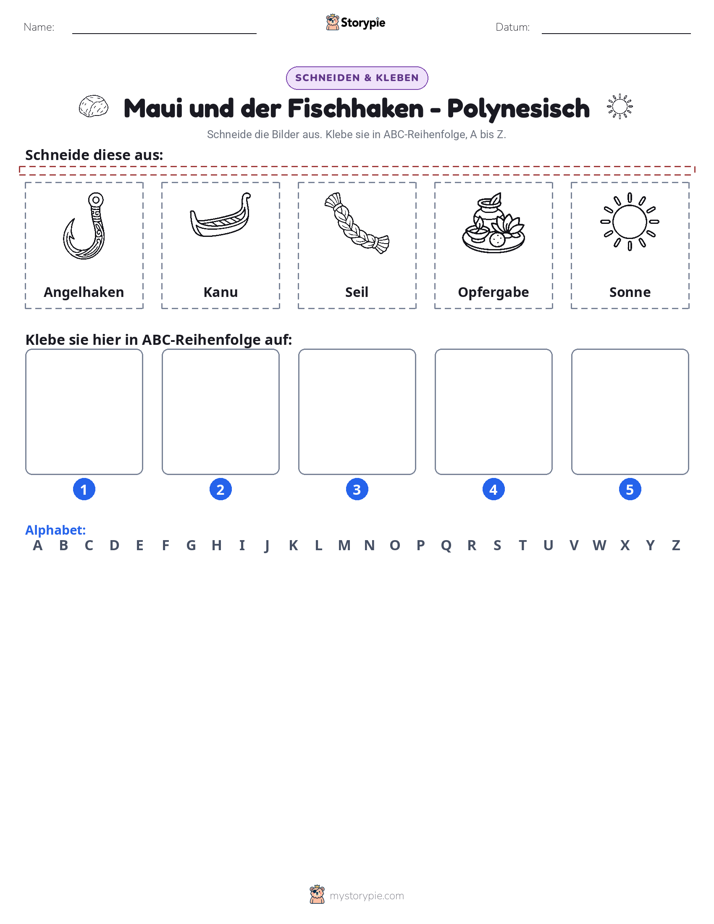 Schneiden & Einfügen Alphabet