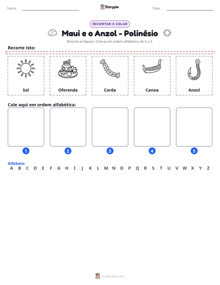 Recortar & Colar Alfabeto