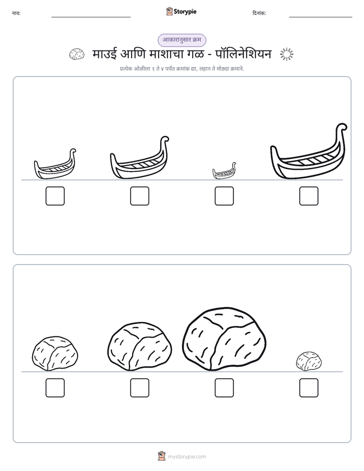 आकार क्रम