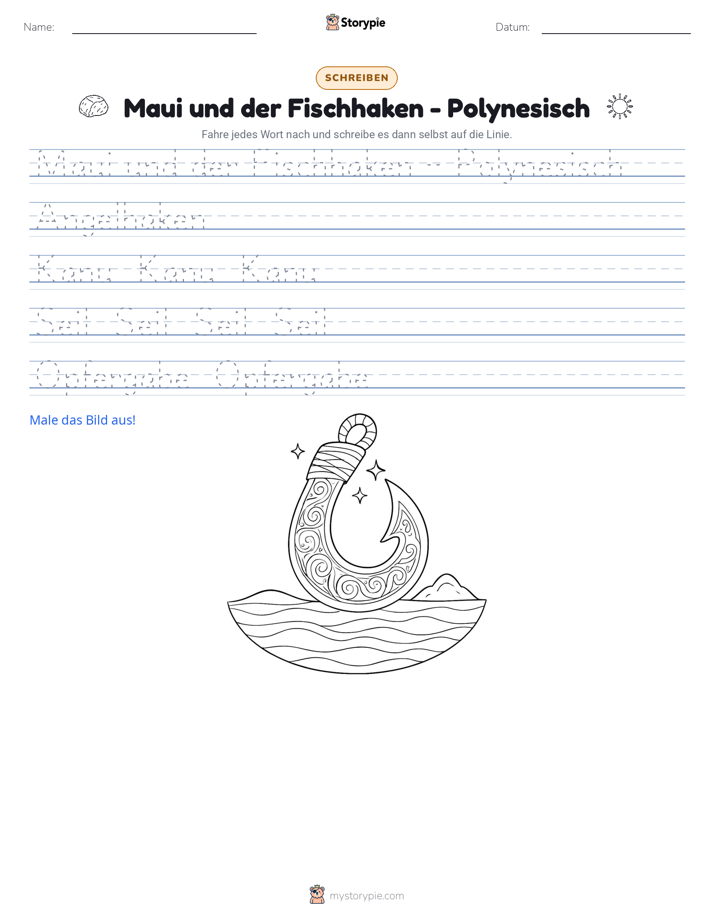 Schreibübung