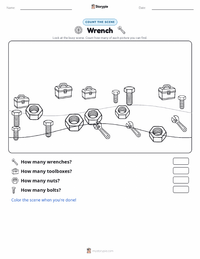 Wrench printable worksheet preview