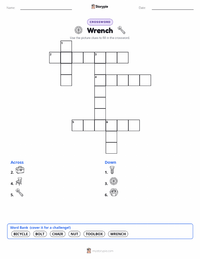 Wrench printable worksheet preview