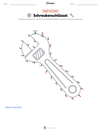 Schraubenschlüssel druckbare Arbeitsblatt Vorschau