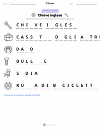 Anteprima della scheda stampabile di Chiave inglese