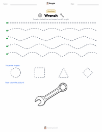 Wrench printable worksheet preview