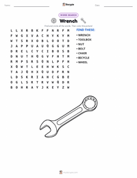 Wrench printable worksheet preview