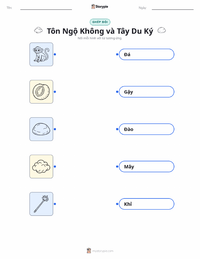 Tài liệu in sẵn Tôn Ngộ Không và Tây Du Ký - Trung Quốc cho trẻ em