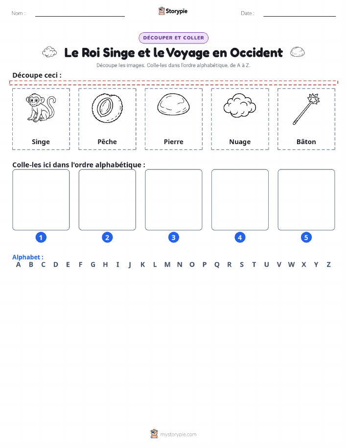 Découper & Coller l'Alphabet