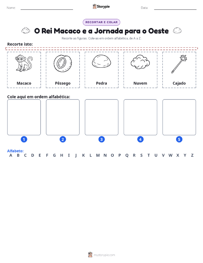 Recortar & Colar Alfabeto