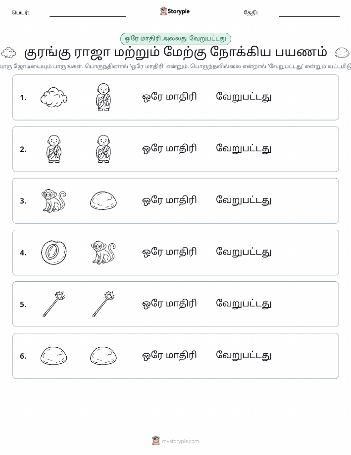 அதே அல்லது மாறுபட்டது