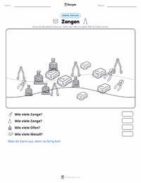 Zange druckbare Arbeitsblatt Vorschau