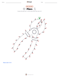 Pliers printable worksheet preview