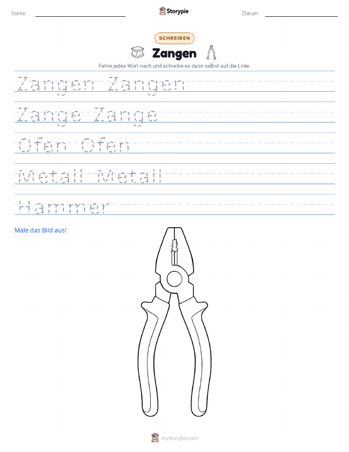 Schreibübung