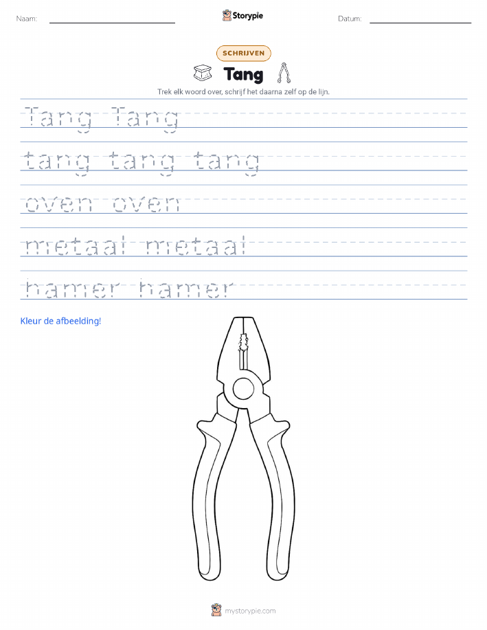 Schrijf Oefening